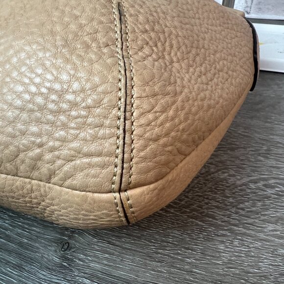 Coach Pebbled Leather Ergo Hobo Bag Demi Black 11611 Small - Picture 5 of 7